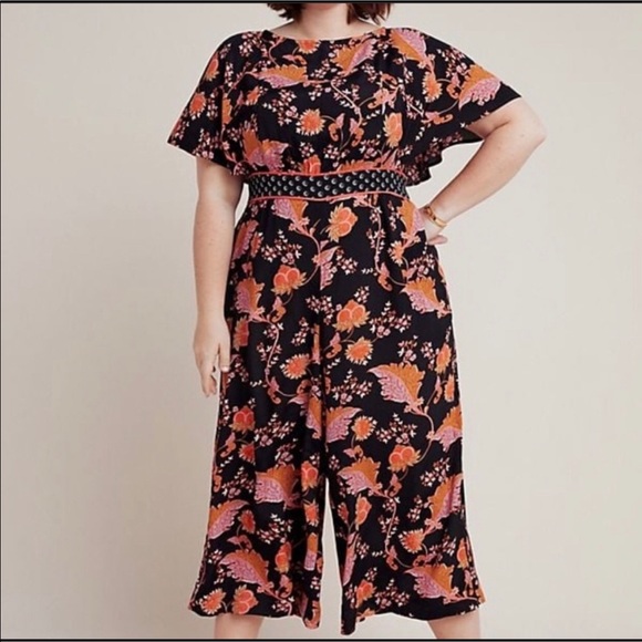 Maeve Pants - NWT Anthropologie Maeve Belted Botanical Jumpsuit 26W